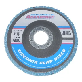 Advantage 4 1/2 X 7/8 Zirconia Flap Wheel 60 Grit Each