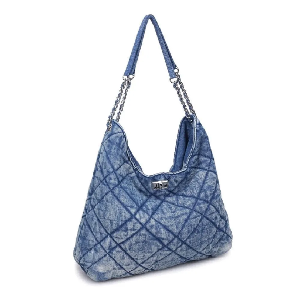All The Denim Hobo Bag