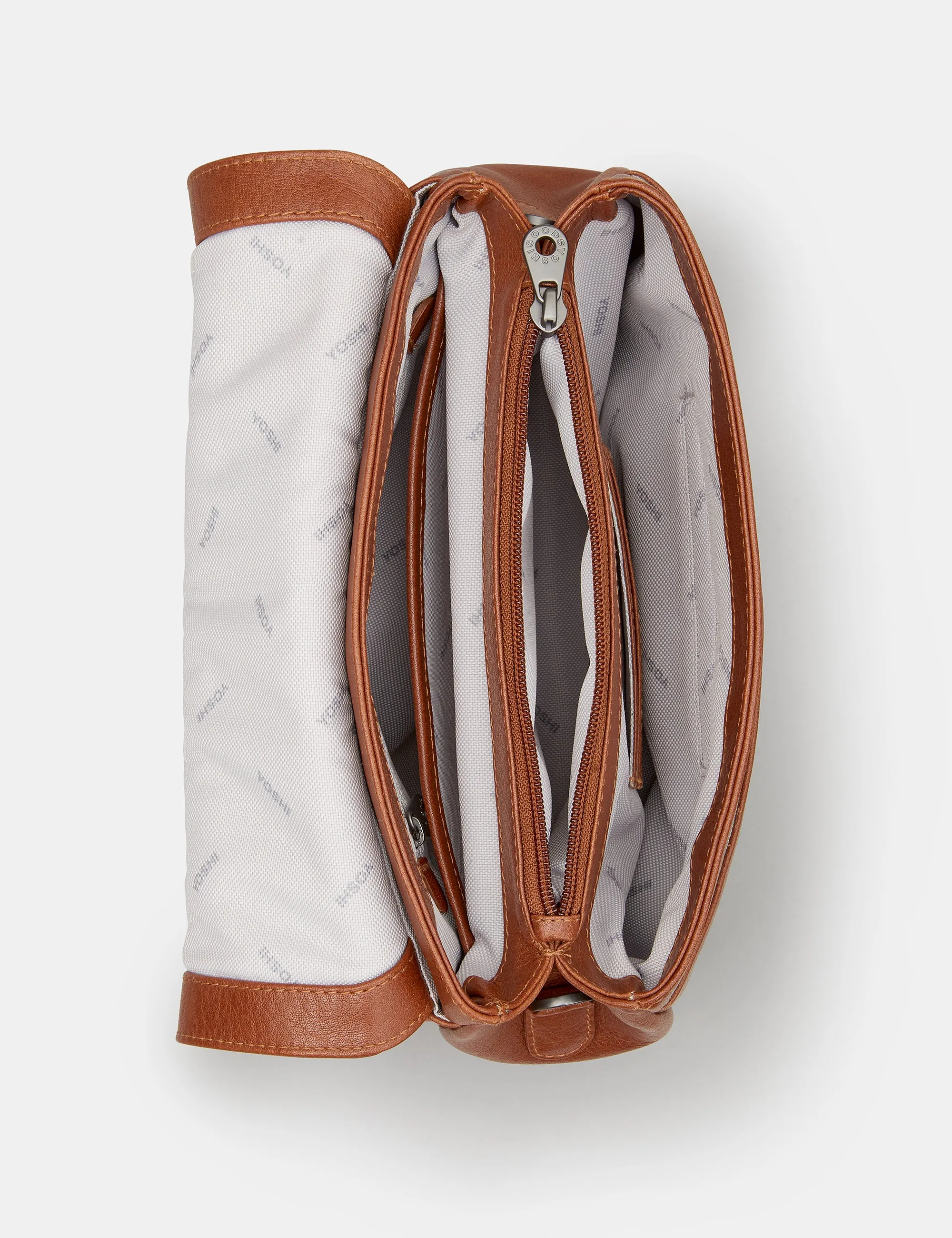 Bexley Brown Leather Flap Over Bag