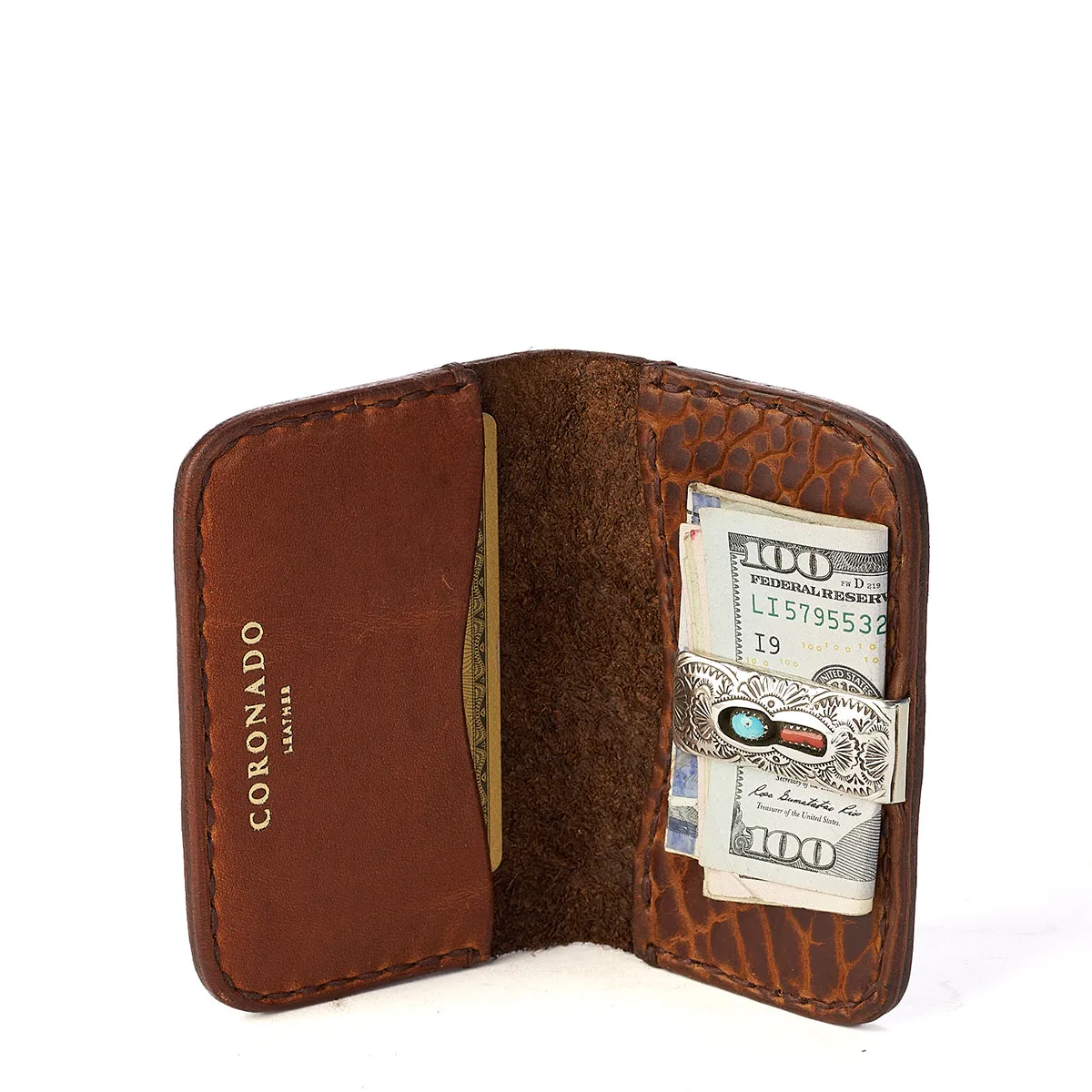 Bison Heritage Silver Clip Wallet No.14