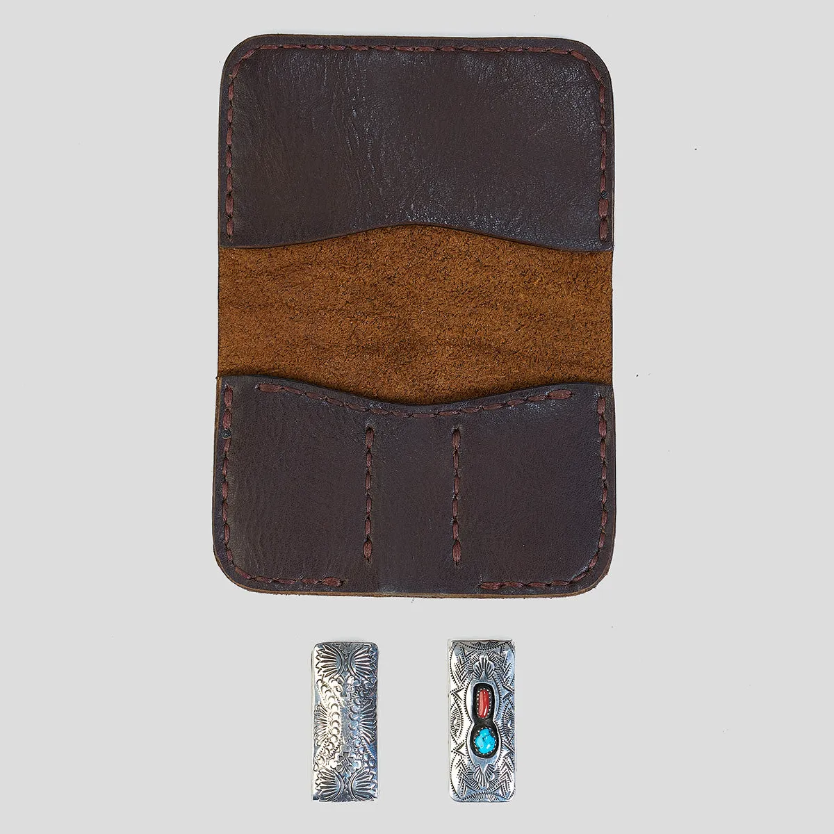 Bison Heritage Silver Clip Wallet No.14