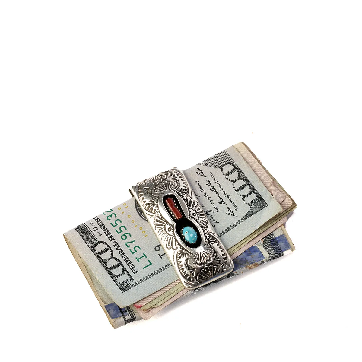 Bison Heritage Silver Clip Wallet No.14