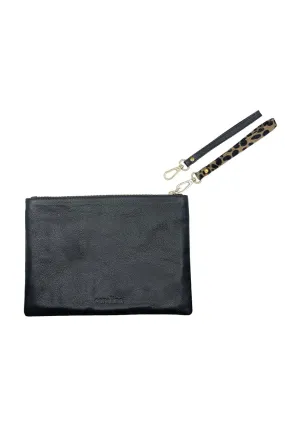 Cassie Clutch Black Soft Leather