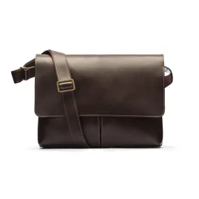 Courier's Leather Messenger Bag - Brown
