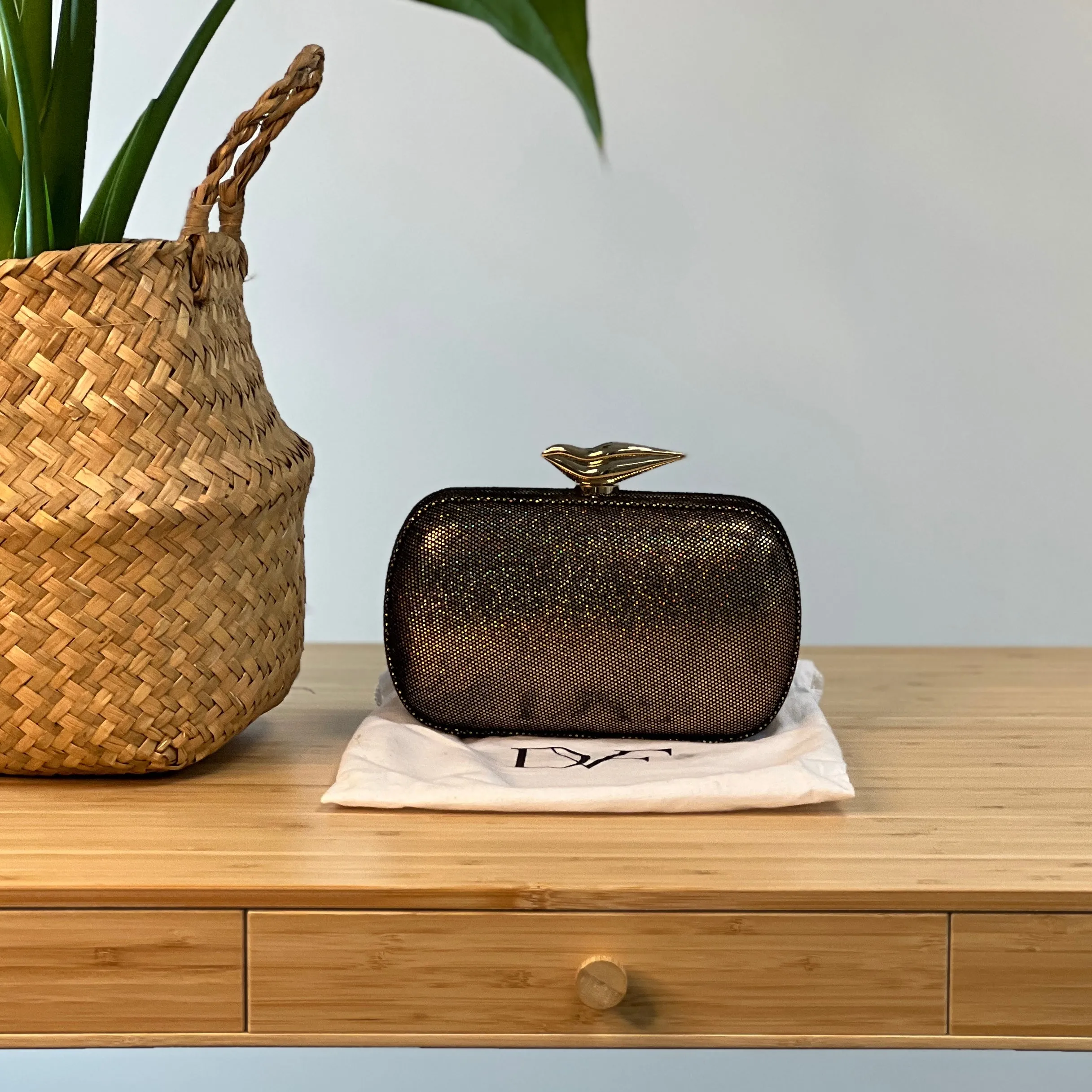 Diane Von Furstenberg Box Clutch
