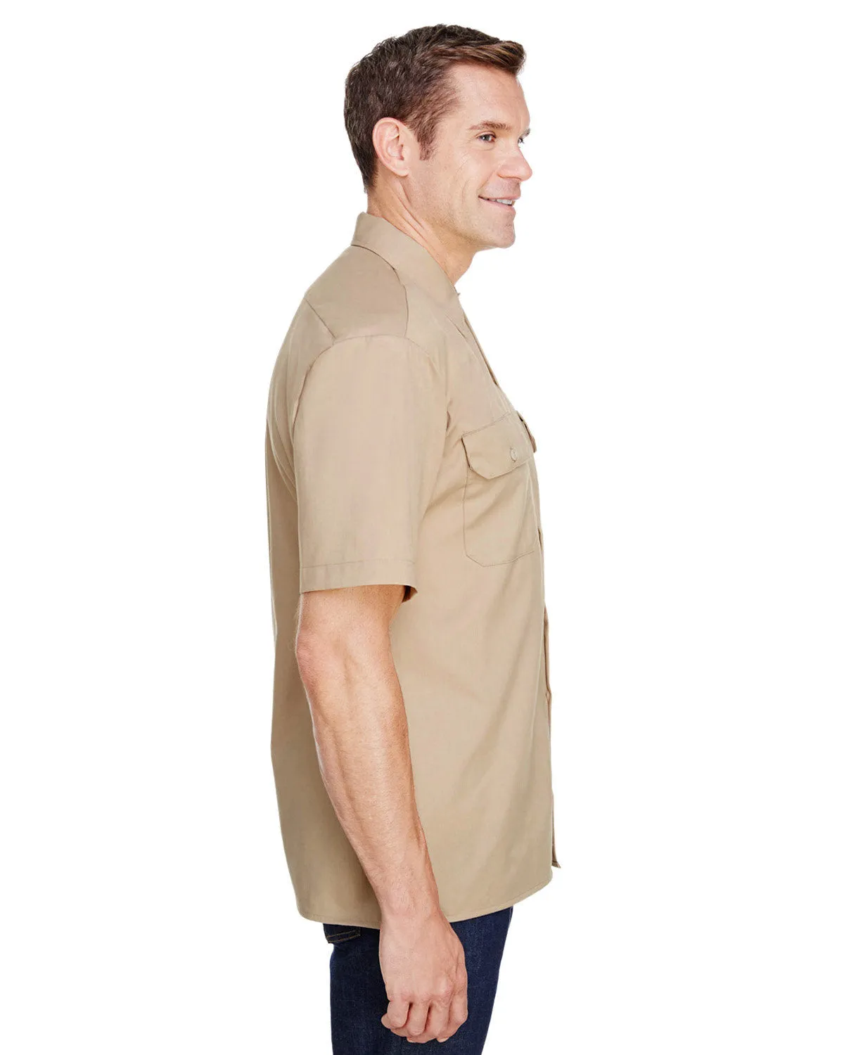 Dickies Men's FLEX Short-Sleeve Twill Work Shirt