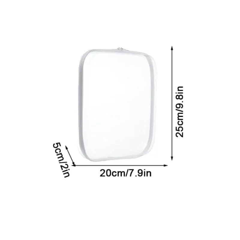 Double Zippered Hard Pouch
