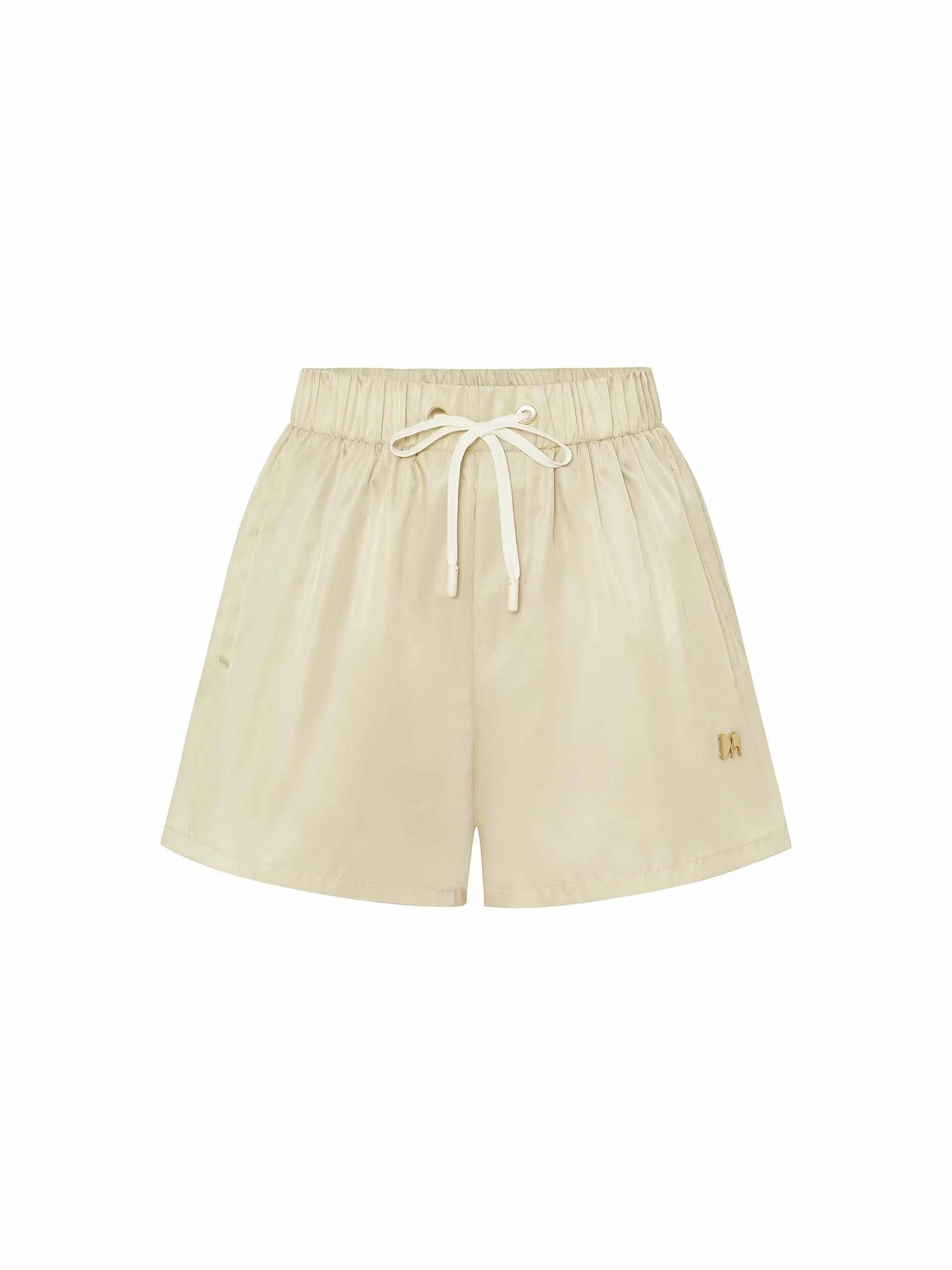Drawstring Waist Logo Shorts