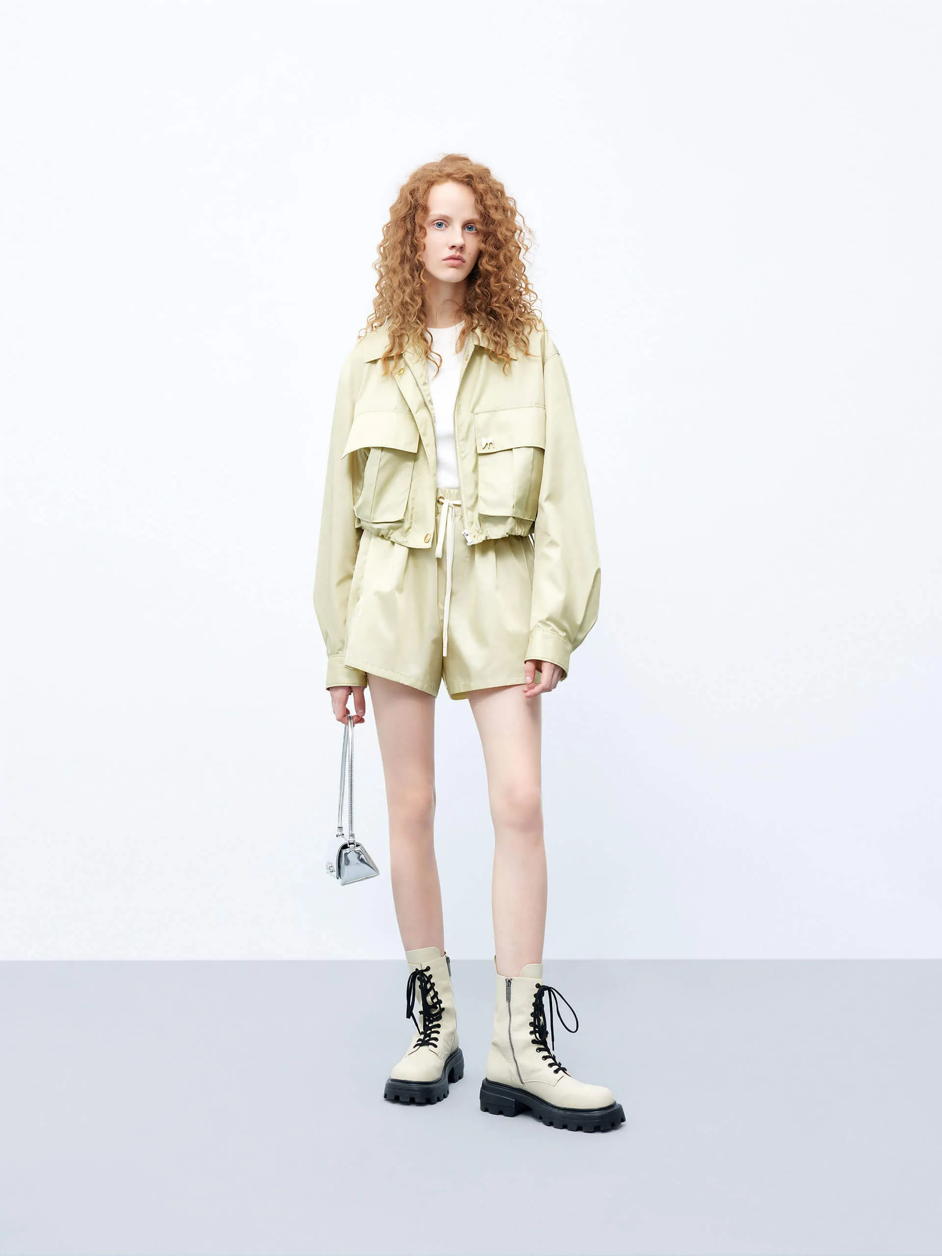 Drawstring Waist Logo Shorts