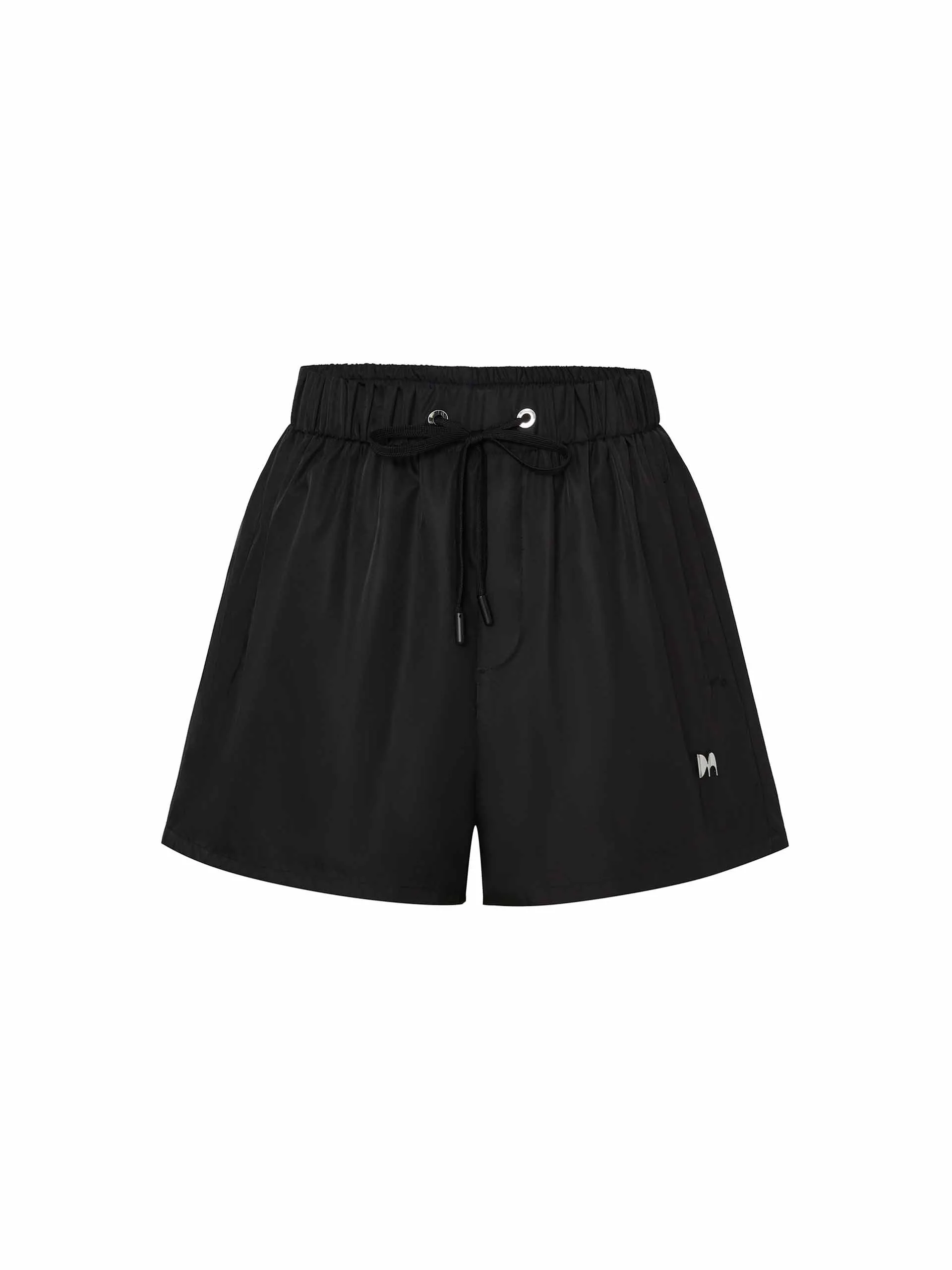 Drawstring Waist Logo Shorts