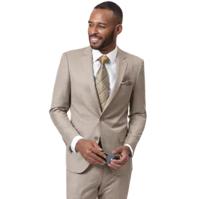 EJ Samuel Taupe Ultra Slim Fit Suit M18013