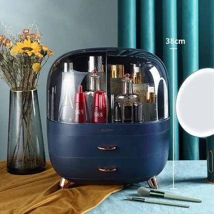 Elegant Makeup and Jewelry Storage Solution with Spacious Organization Compartments
