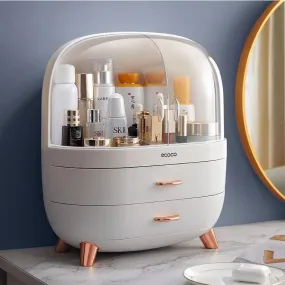 Elegant Makeup and Jewelry Storage Solution with Spacious Organization Compartments