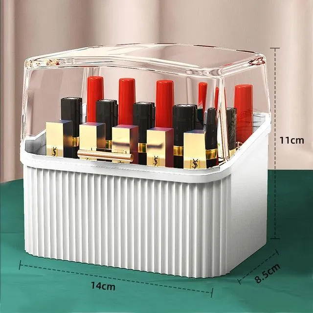 Elegant Makeup and Jewelry Storage Solution with Spacious Organization Compartments