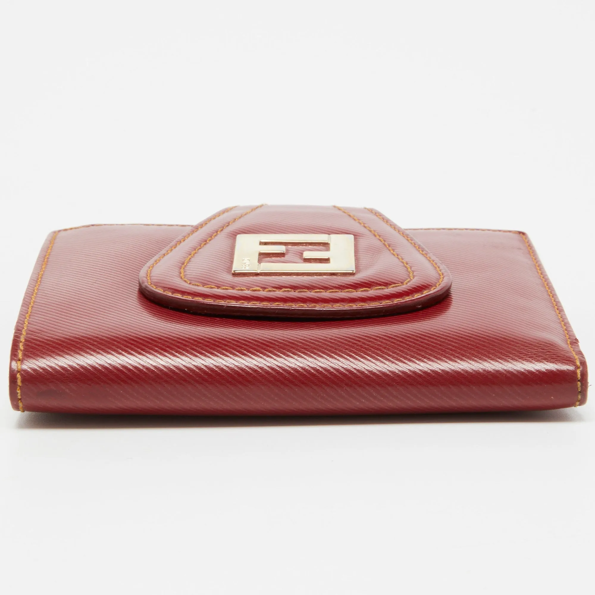 Fendi Coated Canvas Compact Flap Wallet