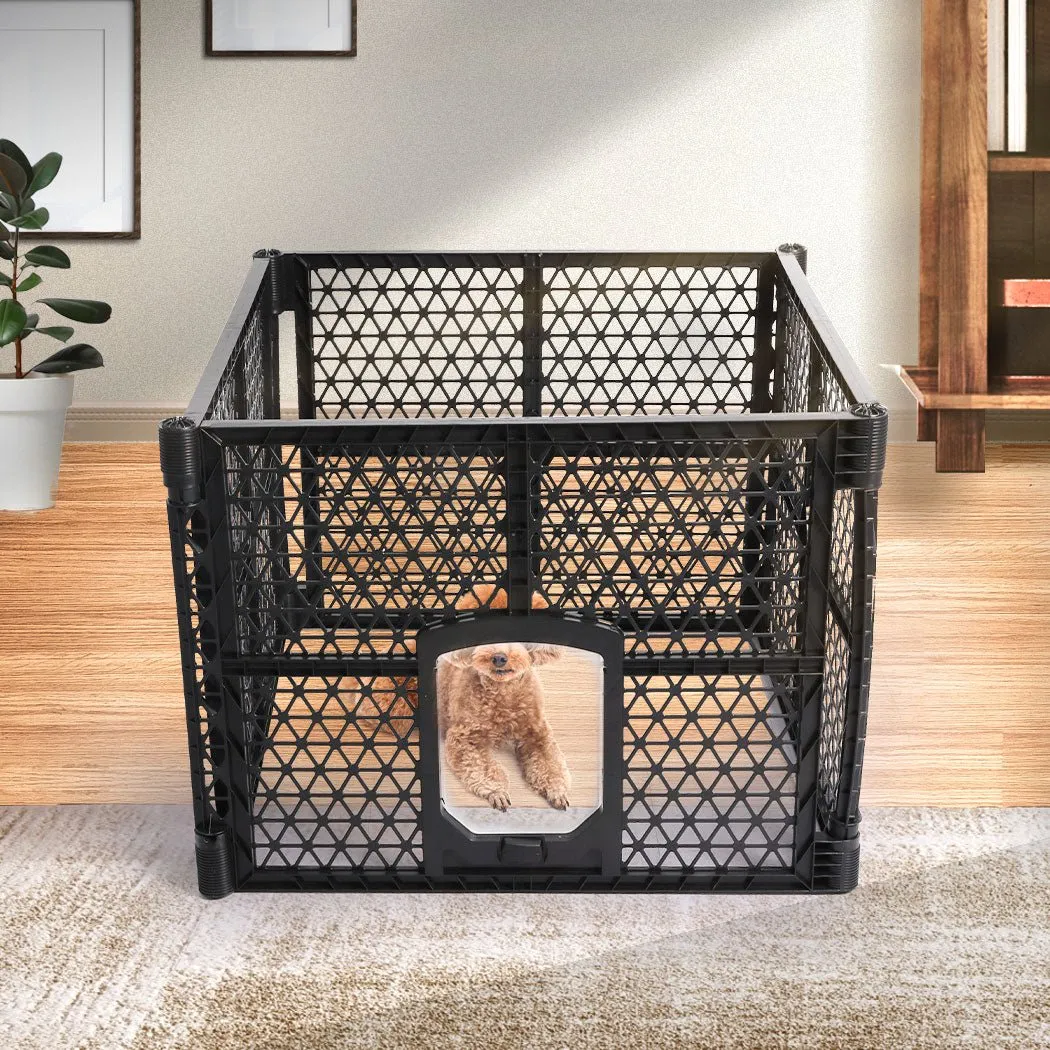 Foldable Plastic Garden Outdoor Pet Playpen 4 Panels