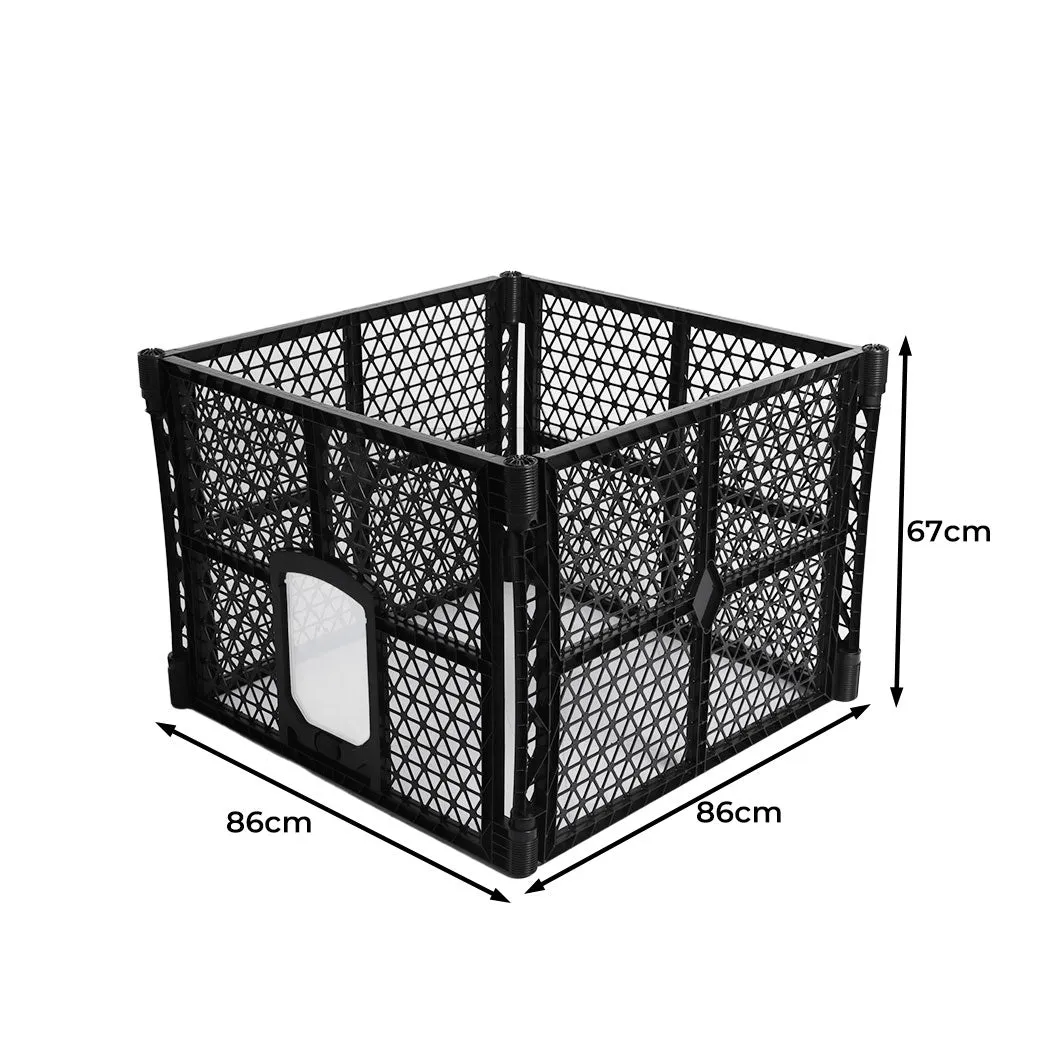 Foldable Plastic Garden Outdoor Pet Playpen 4 Panels