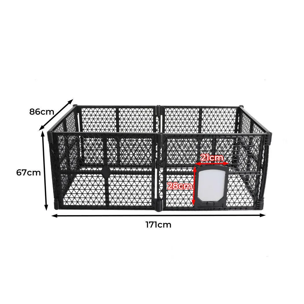 Garden Outdoor Pet Playpen Foldable 6 Panels