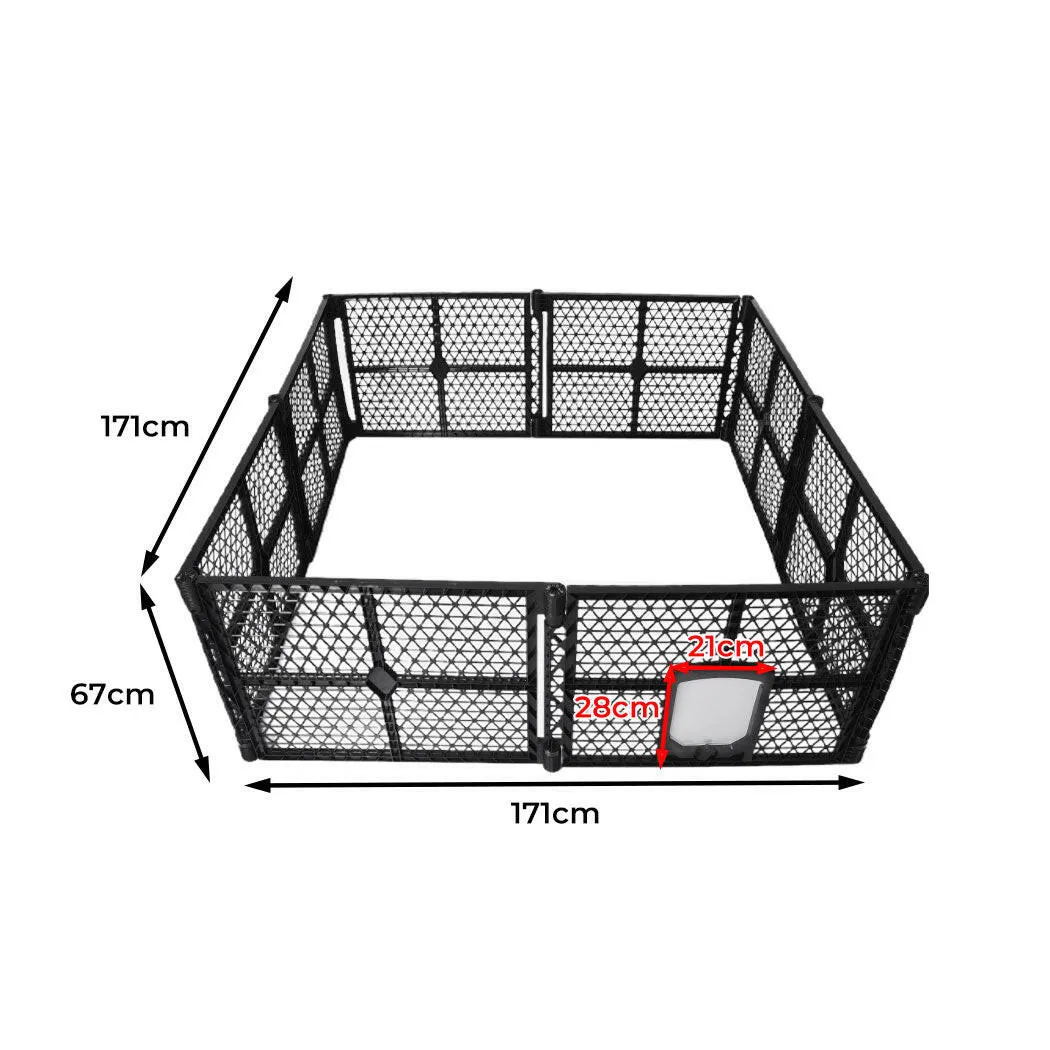 Garden Outdoor Pet Playpen Foldable 8 Panels