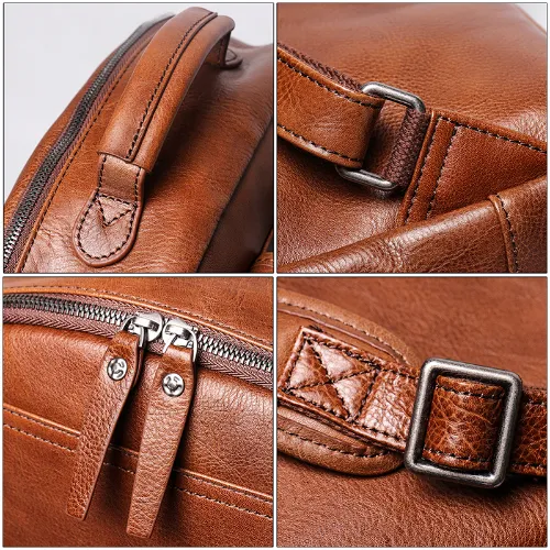 Genuine Cowhide Leather Backpack