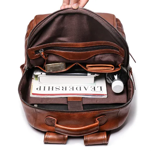Genuine Cowhide Leather Backpack