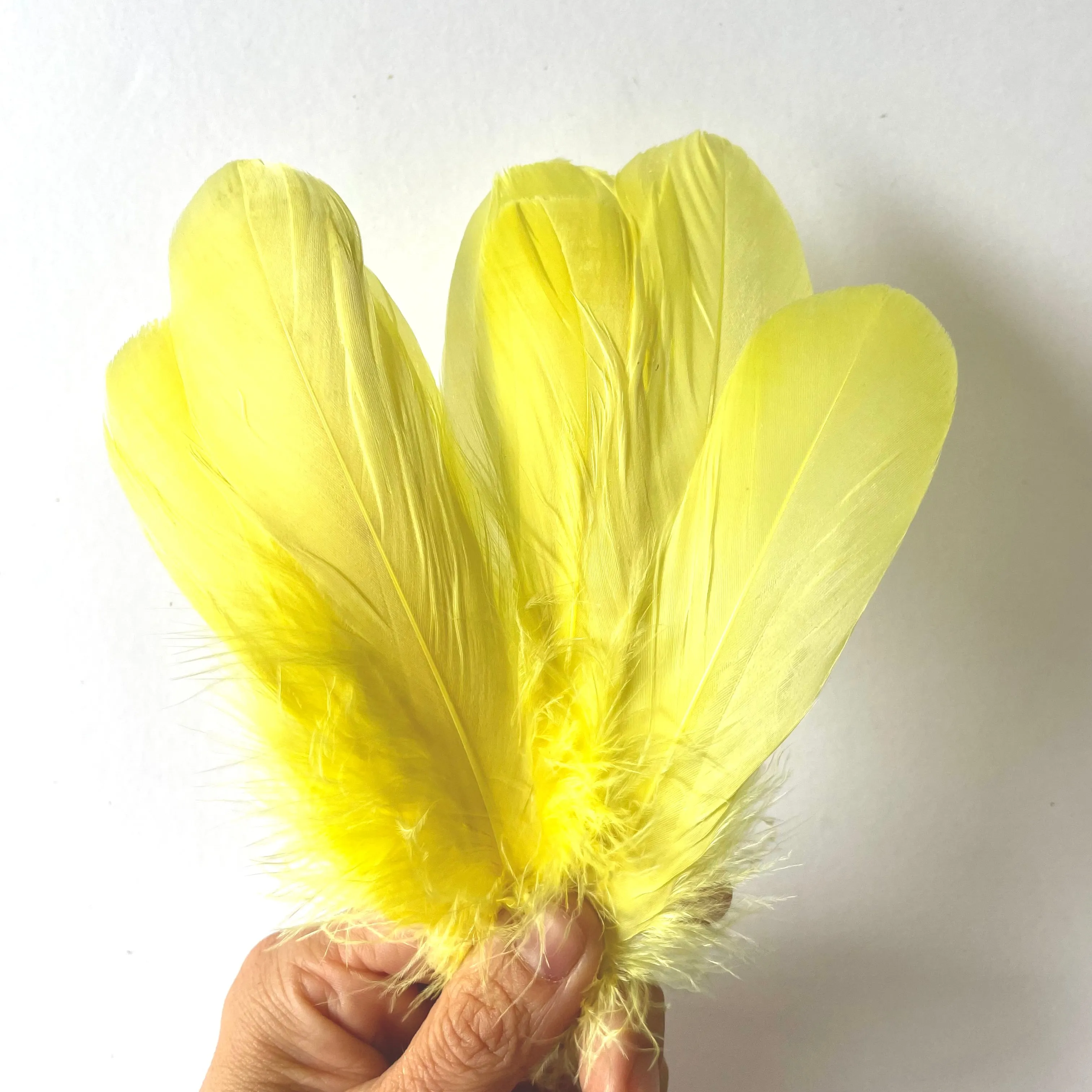Goose Nagoire Feathers 10 grams - Soft Yellow