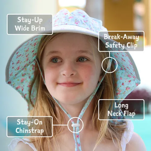 Grey Cotton Adventure Sun Hat