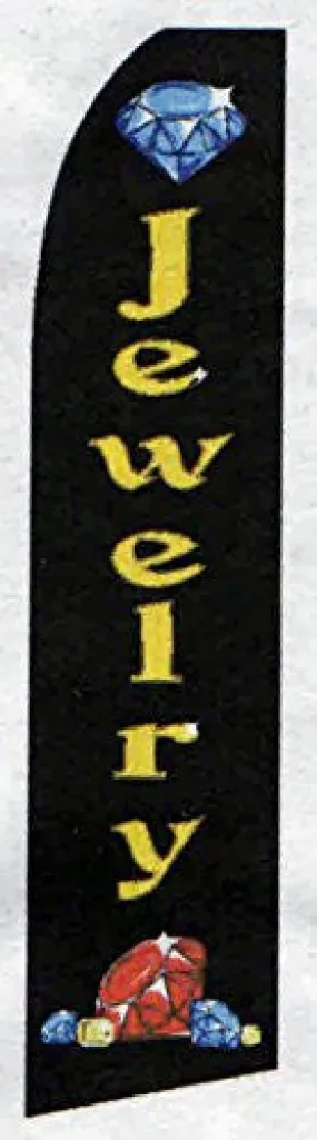 Jewlery Swooper Feather Flags Banner Sign