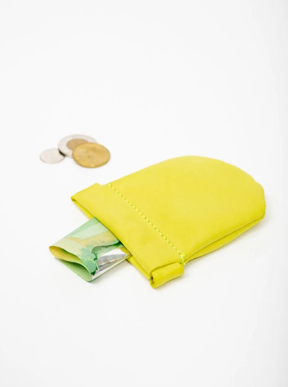 Leather wallet, coin purse MEZZA LUNA model