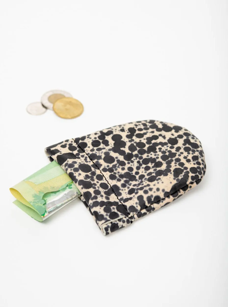 Leather wallet, coin purse MEZZA LUNA model