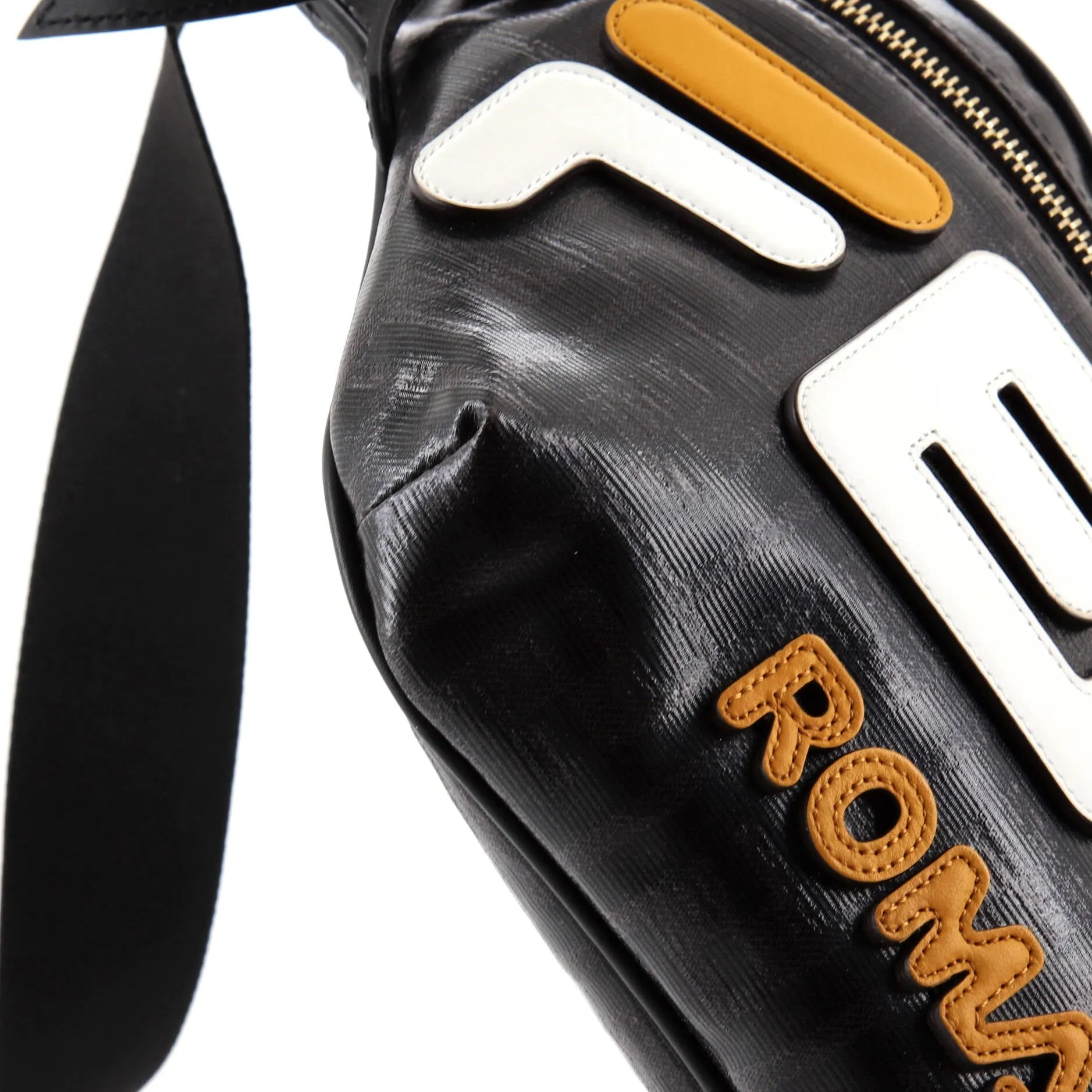 Mania Logo Waist Bag Zucca Coated Canvas
