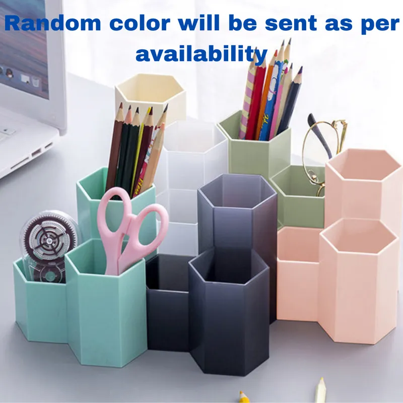 Matte Organizer Stand for stationery , pen, brushes (Pack of 1, Random color)