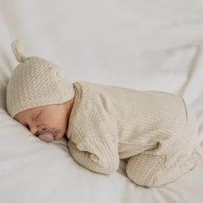 Oatmeal Butt-Flap Footie