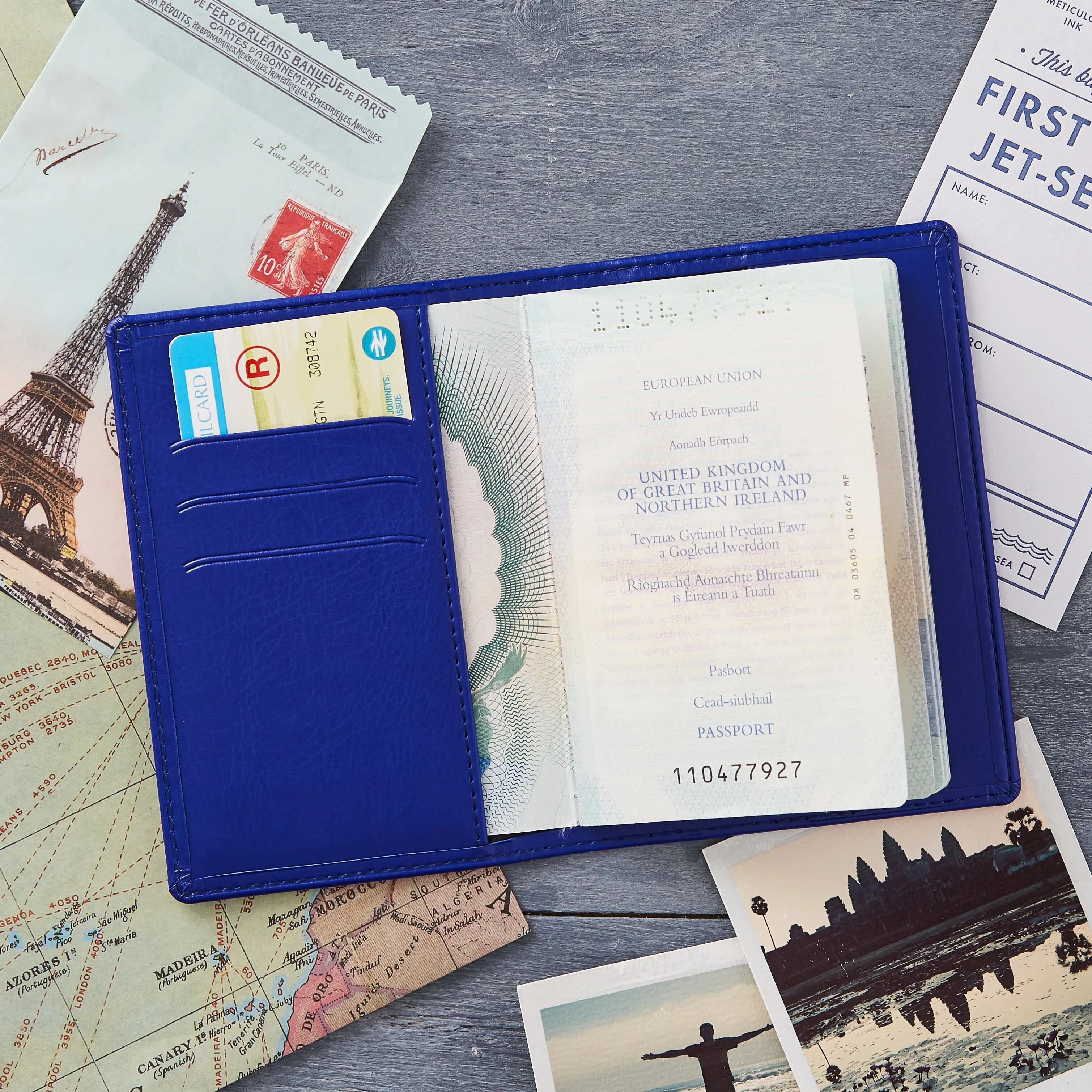 Personalised Coastline Passport Cover