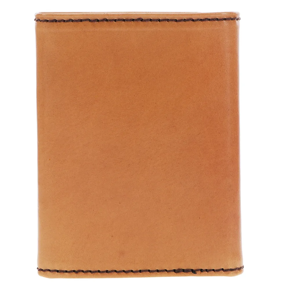 "Phoenix" Trifold Hooey Wallet Tan/Black Leather