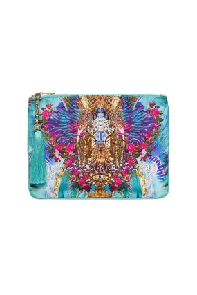 Small Canvas Clutch- Freedom Flight