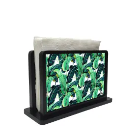 Tissue Holder Paper Napkin Stand - Banana Leaves