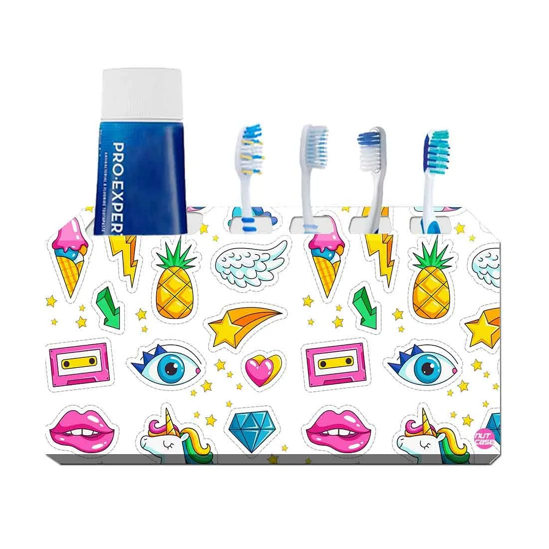 Toothbrush Holder Wall Mounted -Eyes Lips