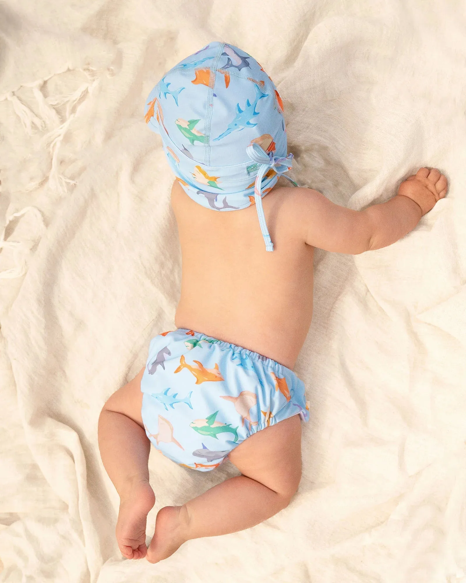 Toshi Swim Baby Flap Cap Classic - Sharky