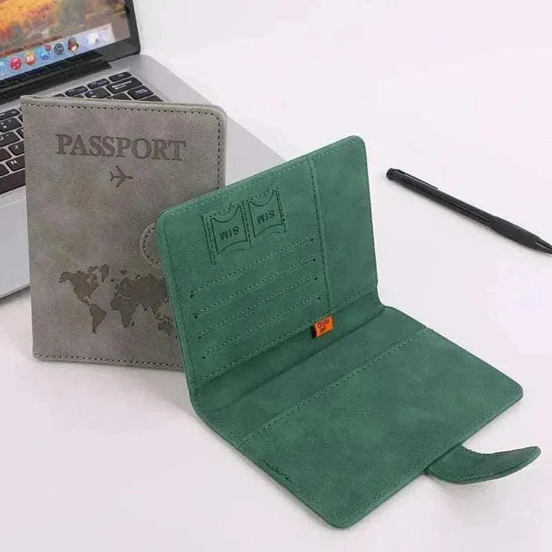 Unisex RFID Travel Passport Wallet - Secure & Stylish Cover - PPC003